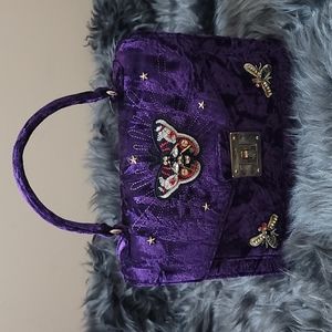 Aldo purple velvet purse